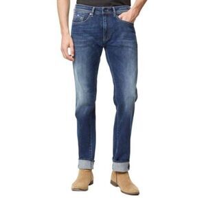 Gas Cotton Slim Fit Jeans Men Blue Bottoms